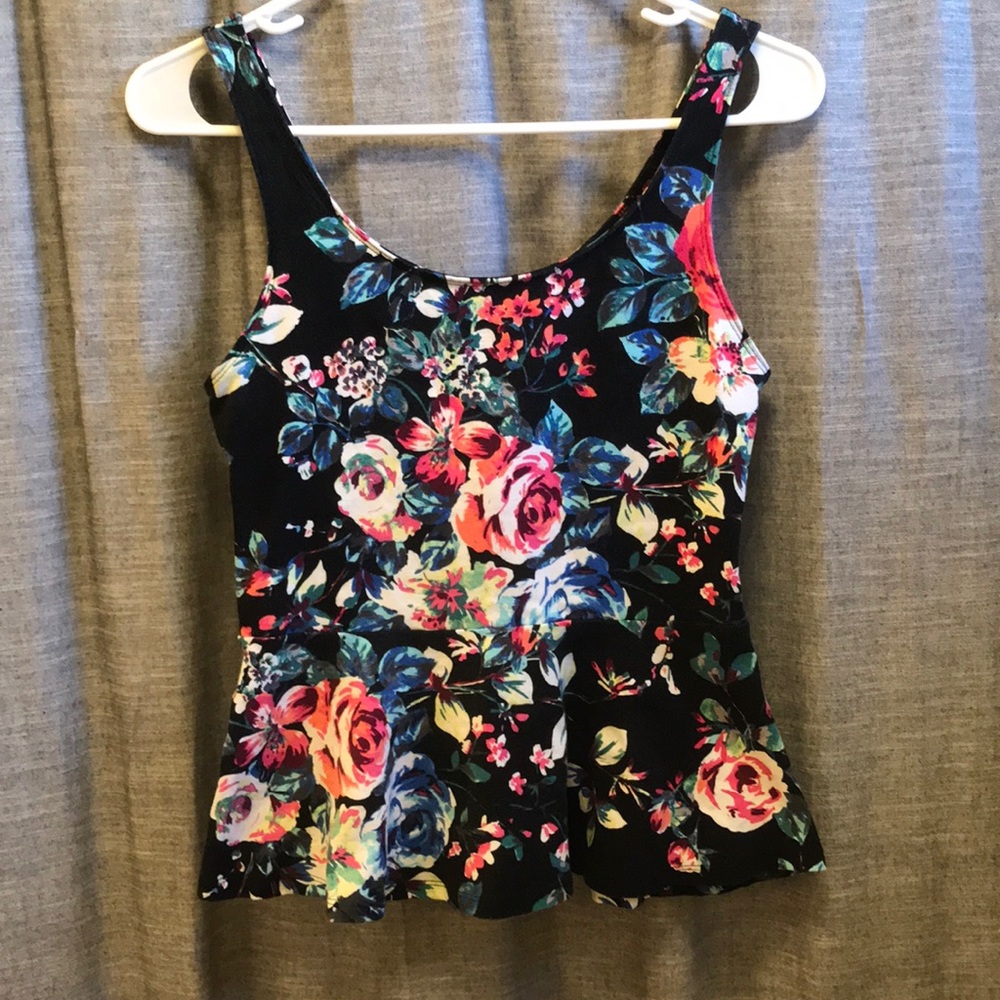 Express peplum tank